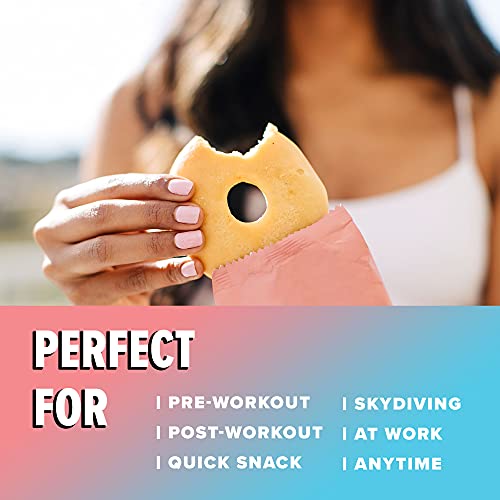 Wow! Protein Donuts, High Protein Snacks, Low Carb, Low Calorie, & Low Sugar, Healthy Snack with 11g of Protein (Cake Batter, Pack of 6)