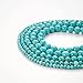 100Pcs Natural Stone Beads 8mm Turquoise Round Gemstone Loose Beads with Elastic Bracelet String for Bracelets Necklace Jewelry Making