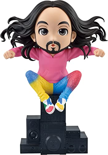 Banpresto FAMOUS CHARACTER - QPosket - Steve Aoki - Figurine 10cm, Multi-coloured