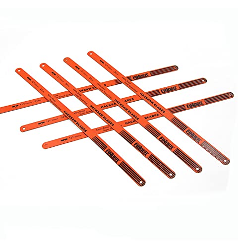 Bügelsägen-Ersatzblätter, 300 mm, 24 Zähne, Stahl-Bügelsägeblätter, Universal-Sägeblatt zum Schneiden von Holz, Kunststoff, 10 Stück