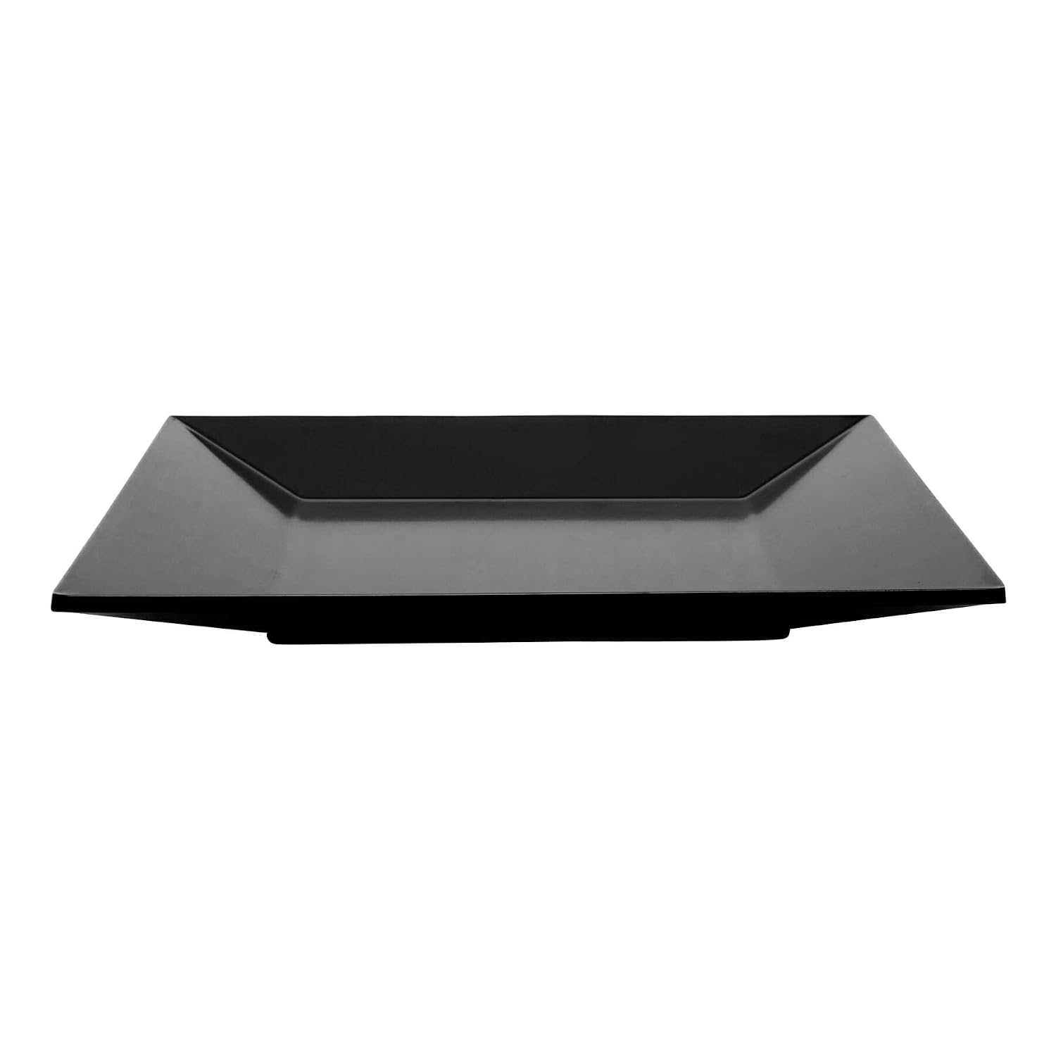 G.E.T. ML-104-BK 10" Square Plate, Melamine, Black