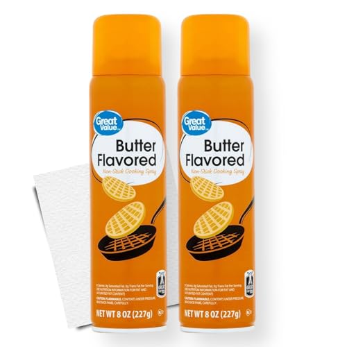 2 Packs of Great Value Butter Flavored Cooking Spray 8 Oz with Bonus HAKUNA Products Flash Card image 5