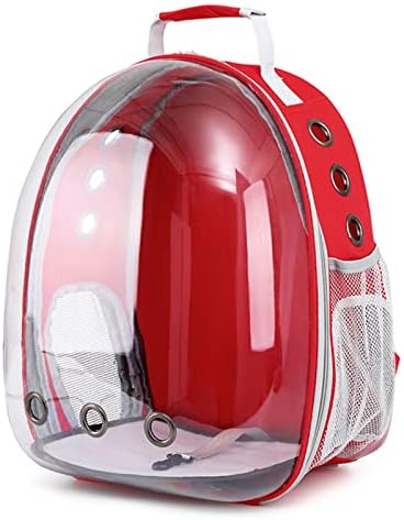 Cat Carrier, Expandable Portable Space Capsule Pet Backpack, Airline Approved Pet Carrier Rucksack, Ventilate Transparent Travel Bag for Small Animals Kitten Dog