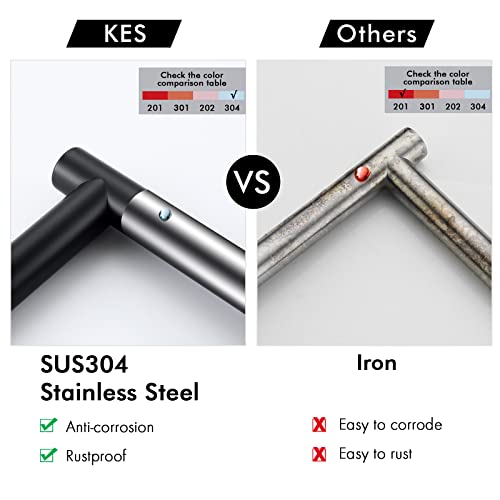 Kes Toilet Paper Holder Stand 26.2 Inch Toilet Tissue Holder For Bathroom, Free Standing Toilet Paper Holder Sus304 Stainless Steel Matte Black, Bph286S66A-Bk #TOP7