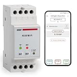 VEMER VE799700 PC1R WIFI: Centralina Controllo Carichi Smart Anti Blackout, Relè Gestione Carichi WiFi con APP, Misuratore Consumo Elettrico, Installazione su Barra DIN, Bianco