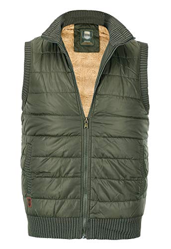 Image of Spanye Men's Casual Vest Padded Puffer Jacket Vests Stand Collar Plus Size Warm Sleeveless Coat