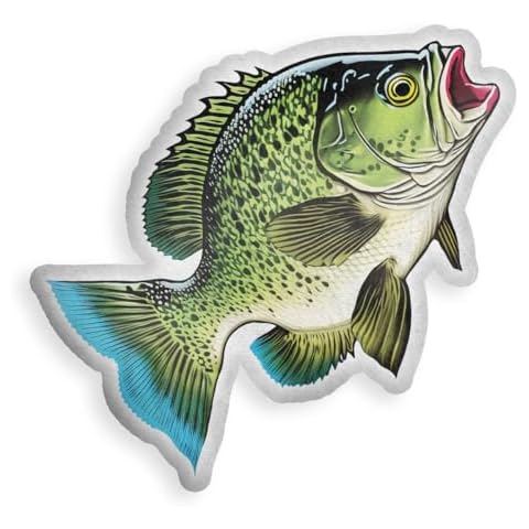 V-DECORPARKS Bass Fish Plush Pillow Cover