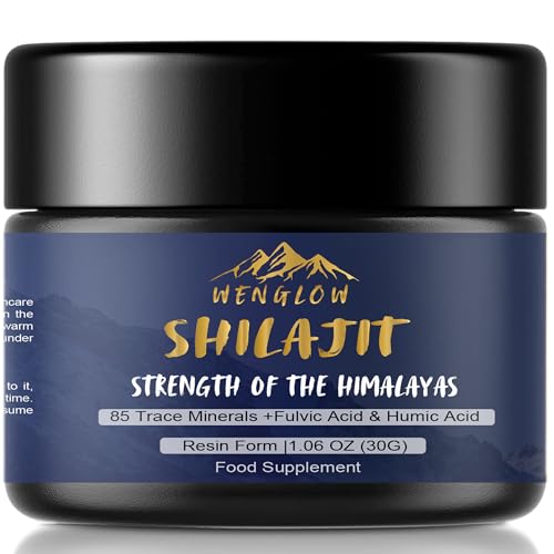 Pure Himalayan Shilajit Resin 30g – Gold Grade Mineral Resin with Fulvic & Humic Acid, 85+ Trace Elements | Natural Energy, Strength & Vitality Support – 100% Authentic & Lab-Tested