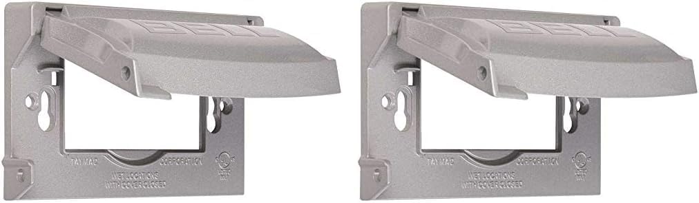 BELL MX1250S Flip Weatherproof Cover Universal Metal 12-in-1 Outlet ...