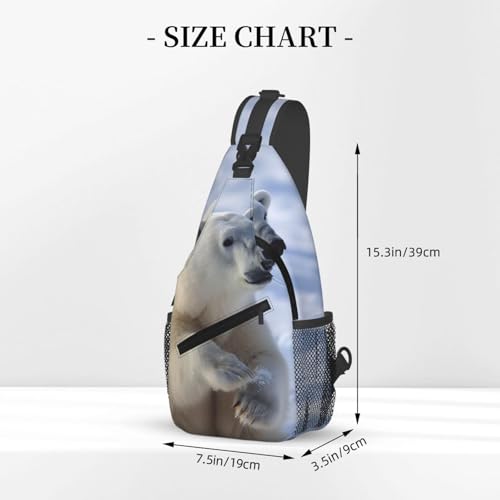 Bolso cruzado Polar bear para trekking y viaje miniatura 3