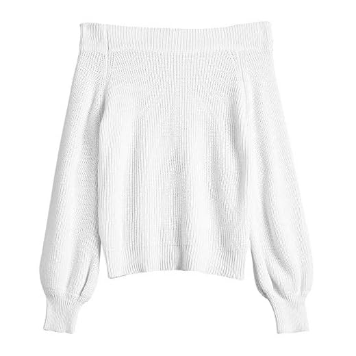 ZAFUL Dam Off The Shoulder Lantern ärm pullover tröja