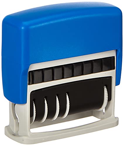 Colop S120/WD MiniInfoDater Schrifthöhe 4 mm Kissen blau/rot 12 Texte