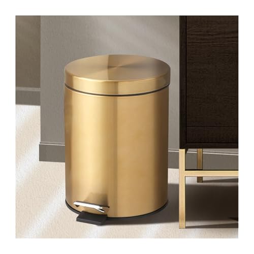 Caneca de basura silenciosa acero inoxidable 13 gal miniatura 3