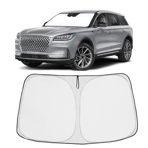 Image of Proadsy Windshield Sun Shade for 2020-2025 2026 Lincoln Corsair Foldable Front Sunshade Protector Sun Visor Blocks UV Rays Keep Car Cooler