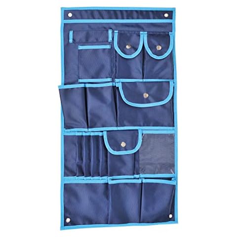 cartrend Caravan Hängetasche für Wohnwagen, Wohnmobil, Faltwagen, zu Hause, in der Garage, auf dem Boot, Hänge-Organizer mit 17 Fächern, Maße 39 cm x 74 cm Cover