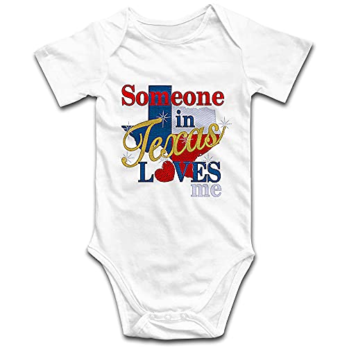 DOQOSESHY Someone in Texas Loves Me Baby Climbing Short Sleeve Outfit Infant Long Sleeve Romper Sleeveless Bodysuit