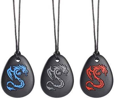 Dragon Sensory Chew Necklace for Adults or Kids,Disc & Lanyard,Sensory Chew Toys for Autistic Children, Perfect for Massage Gums, Oral Motor Chewy Teether for Autistic, ADHD,Biting Needs