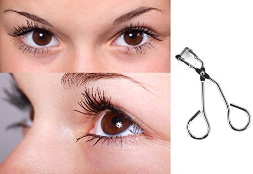 Silicone Eyelash Curler With Refill Pads 17If No Pinching Mini Lash Curler For Dramatic Lash Look And Fits All Eyelash Shapes #TOP1