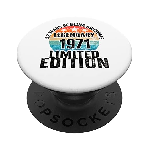 52 cumpleaños Año de nacimiento 1971 Edición limitada PopSockets PopGrip Intercambiable