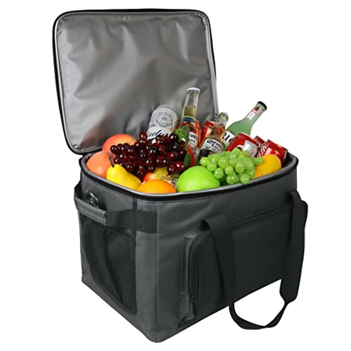 Asonen Cool Bag Insulated Cool Box Camping bag Extra grande 36L, Cooler Backpack y mochila para acampar Picnic BBQ Playa Compras Senderismo al aire libre - Color aleatorio-gris/azul Cover