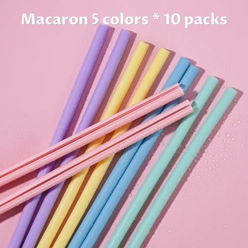 Pack de 10 pitillos de silicón reutilizables diseño abatible miniatura 3