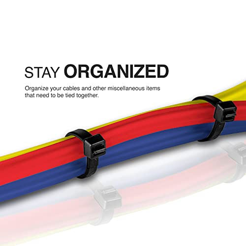 TR Industrial Multi-Purpose UV Resistant Black Cable Ties, 14 inches, 100 Pack by TR Industrial - Image 4