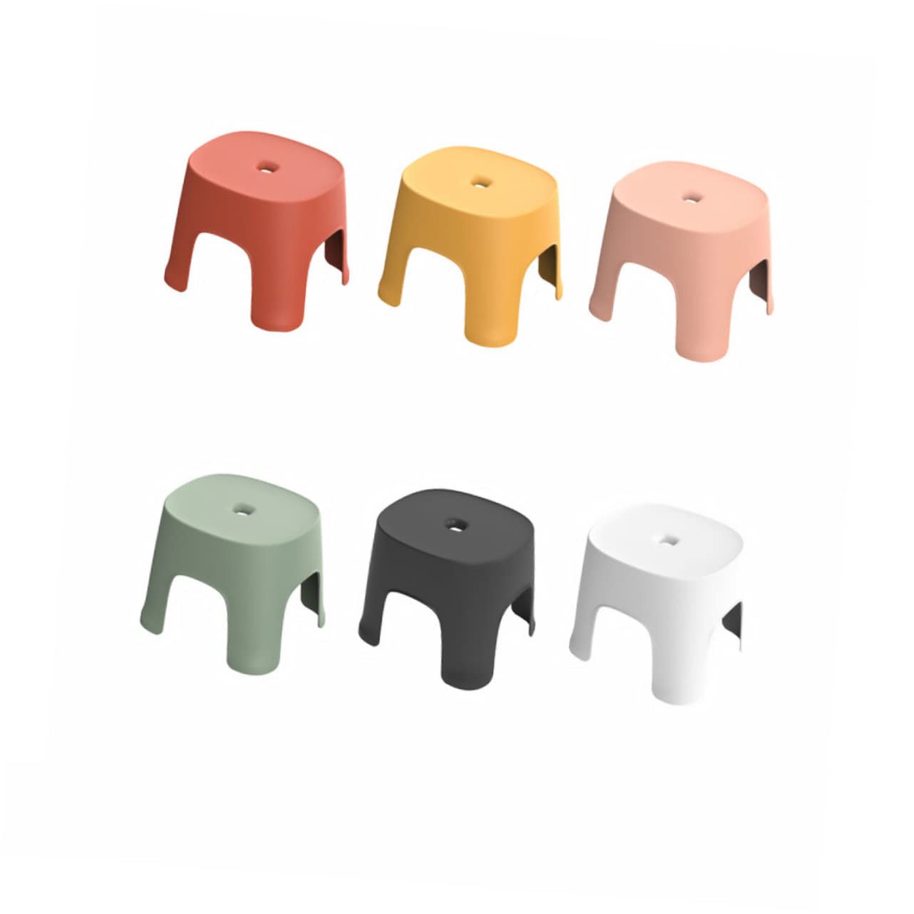 CHILDWEET Sgabello Ergonomico Piccolo Sicuro E Robusto in Plastica Per Bambini E Bambine Bagno Cucina Camper E Uso Quotidiano