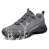 LEDINEY Hiking Shoes Women Waterproof Grey Lightweight for Trail Trekking Camping Zapatos de Senderismo para Mujer