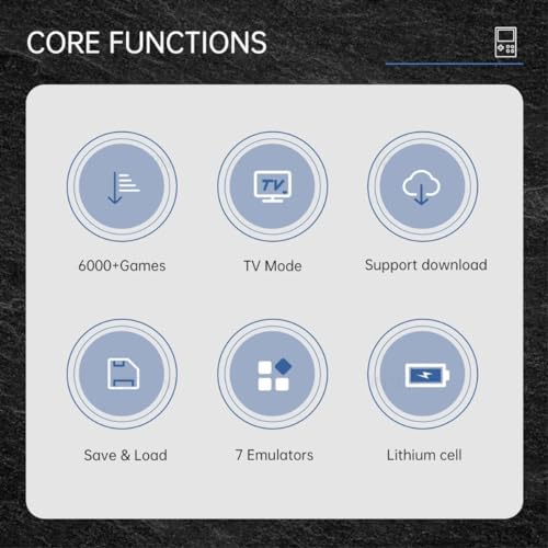 Console Portátil GB300 Mini Game Retrô, Tela de 3,0 Pol, Gamepad Suporte AV Output, Built-in 6000 Ga