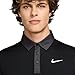 Nike Men's Dri-FIT Tour Golf Polo, 4-Way Stretch, Sweat-Wicking, Structured Collar, Chest & Back Swoosh Logo, Seasonal Colors (Anthracite Black | White, X-Large)
