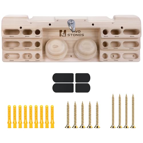 TWO STONES Wooden Hangboard Climbing Training Bar CJ-HB2005