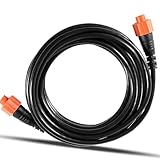 Bzumperyz Replacement Part for Lowrance Ethernet Crossover Cable Yellow Cat6 Cable, 15-Feet, High-Speed, Plug and Play, Waterproof