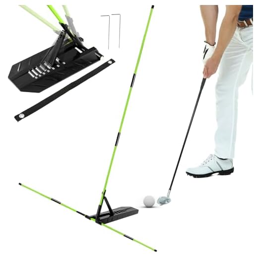 KEAGAN Golf Alignment Stick Holder, Golf Training Aids for Swing Plane and Swing Path Training, 7 Adjustable Angles, Golf Swing Trainer with Improved Sticks, Golf Practice Accessories