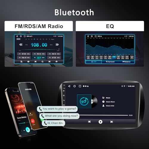 Radio Carplay sans Fil Smart 453 Android Autoradio Bluetooth Écran 9" - 5