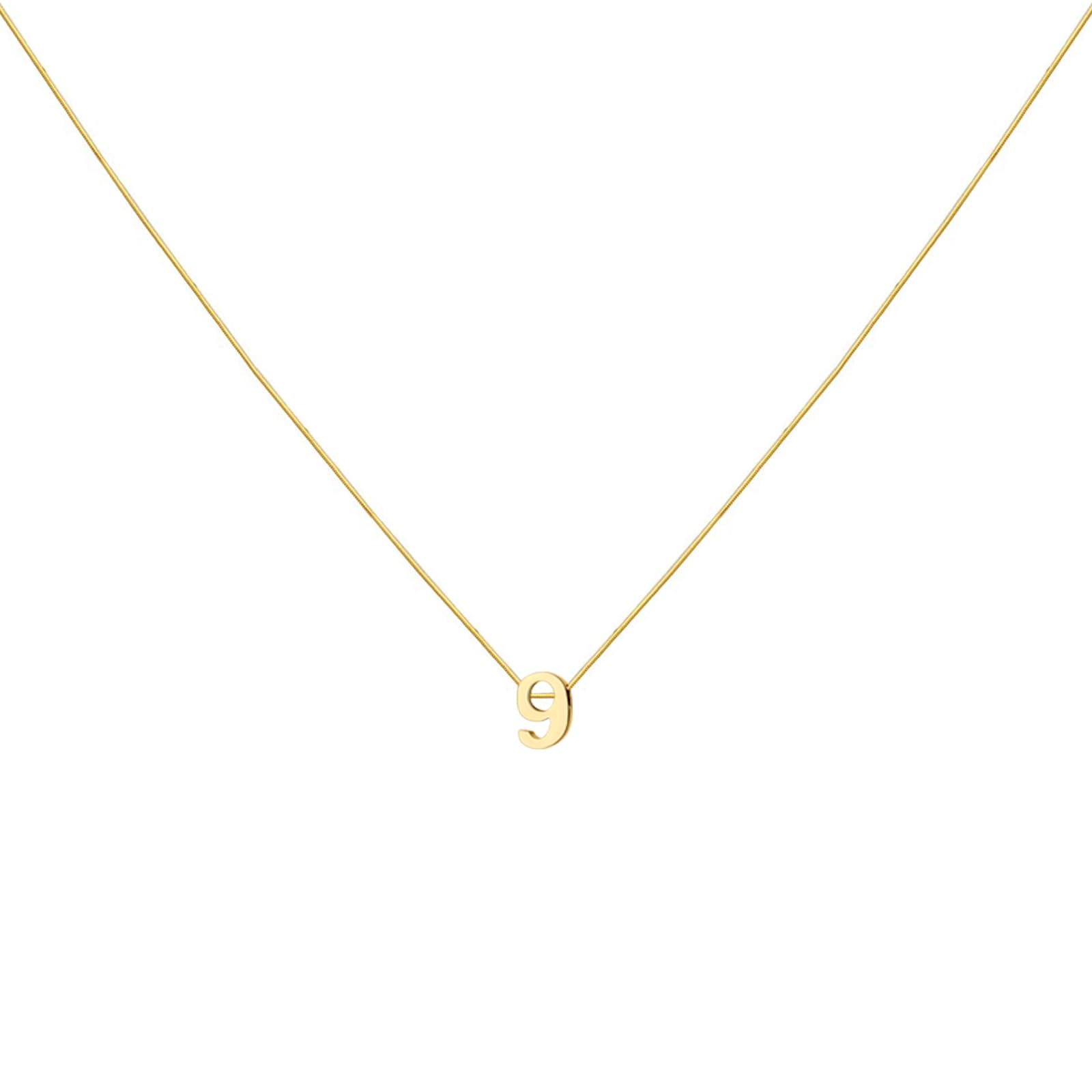 LOXUAKAM Number Necklace for Women Dainty 14K Gold Plated Number Pendant Necklace Personalized Jewelry Football Basketball Baseball Gift