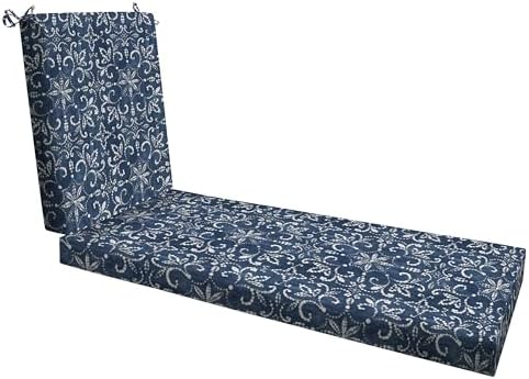 Honeycomb Outdoor Essentials Chaise Lounge, 21 x 70, Boheme Chair Cushion for Patio Furniture