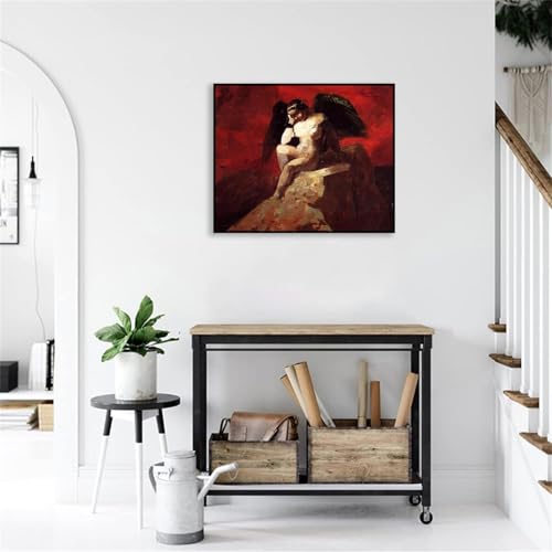 Poster célèbre Ange enchaîné Odilon Redon tableau salon moderne
