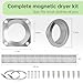 DVC-180 Magnetic Dryer Vent Coupling Connector Kit Easy to Clean Dryer Vent Hose Quick Connector Including a 3.3ft 4