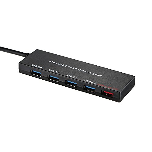 Andoer 5 portas Super Speed ​​Mini portátil USB 3.0 Hub 5 Gbps Velocidade de transferência com porta