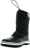 Refresh Snow-01 Women's Lace Up Waterproof Quilted Mid Calf Winter Snow Boots