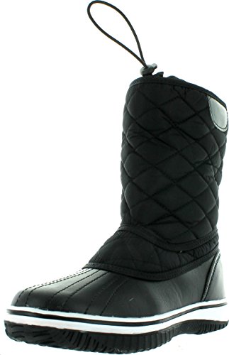 Da Viccino Refresh Snow-01 Women's Lace Up Waterproof Quilted Mid Calf Winter Snow Boots