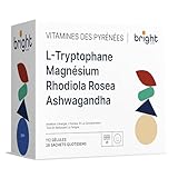L-Tryptophane Magnésium Ashwagandha Rhodiola – Gestion de l’Équilibre Émotionnel et de l’Énergie, 4 Compléments en 1 Paquet pour Bien-être Mental et Vitalité I 28 Doses Journalières
