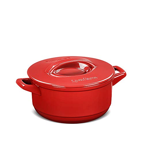 Ceraflame Caçarola de Cerâmica Duo+ 22Cm 3,2 Litros Pomodoro