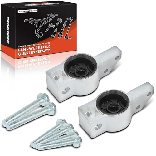 Frankberg 2x Querlenkerlager Vorderachse Kompatibel mit Golf VI Cabriolet 517 2011-2016 A3 8P1 2003-2012 Ca.ddy Alltrack MPV SAB 2015-2022 Leon 1P1 2005-2010 Replace# 1K0199231J