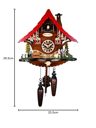Reloj cucú de cuarzo Engstler Heidi con baterías incluidas 3