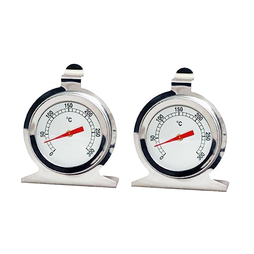 HEALEEP 2 piezas Termómetro de Horno Inoxidable de Termómetro de Cocina para Hornear Detección Instantánea de Temperatura Uso Práctico y Conveniente