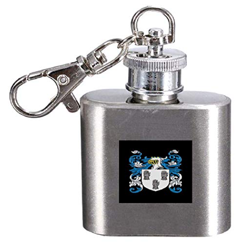 Flasque héraldique Jekyl 28,3 ml l'élégance de l'acier gravé au blason familial