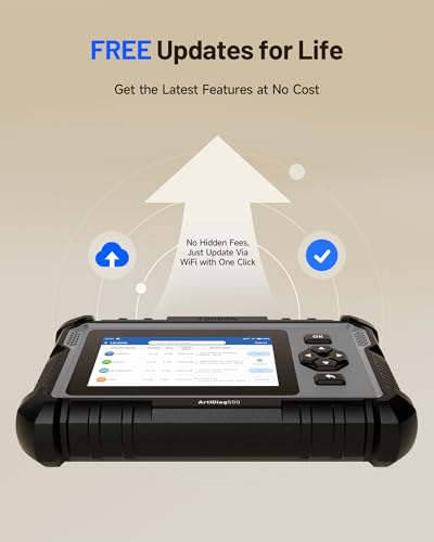 TOPDON OBD2 Scanner ArtiDiag500, Engine Transmission ABS SRS Diagnostic Tool, SAS Calibration/Throttle Reset/Oil Reset, AutoVIN, Car Battery Voltage Test, Wi-Fi Free Update - 8