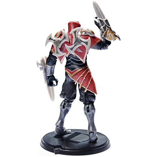 LEAGUE OF LEGENDS - FIGURINE PREMIUM 18 CM ZED - Figurine Articulée Zed 18 cm A Collectionner - Avec Détails Qualité Et 2 Accessoires - Collection Champion - 6062261 - Jouet Enfant 12 ans et +