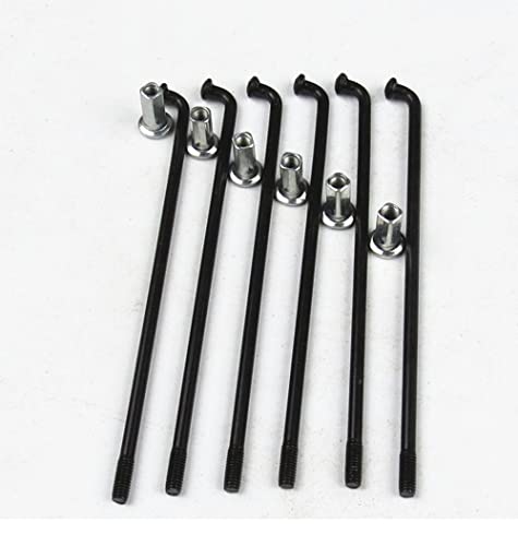 Elektrofahrrad 12G Speichen 2.5mm Carbonstahl E-Bike Motorradspeichen mit 12 mm Nippel 131-298mm Fahrradspeichen für E-Bike Motorrad (230mm)